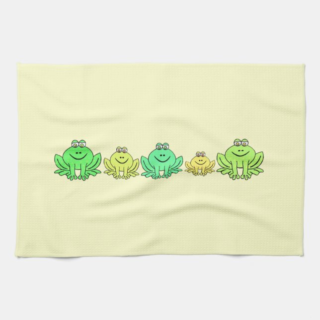 Linge De Cuisine Grenouilles ! (Horizontal)
