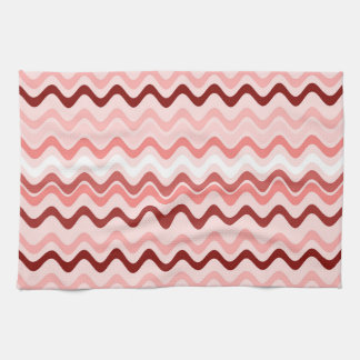 Linge De Cuisine Grilles Super ondulées rouge et rose