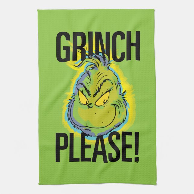 Linge De Cuisine Grinch | Drôle Grinch S'Il Vous Plaît Citer (Vertical)