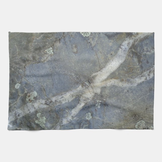 Linge De Cuisine Gris de pierre de marbre (Horizontal)