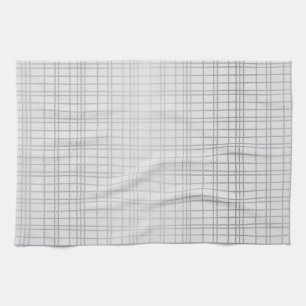 Linge De Cuisine Gris, moderne, simple, cool, lignes de grille tend