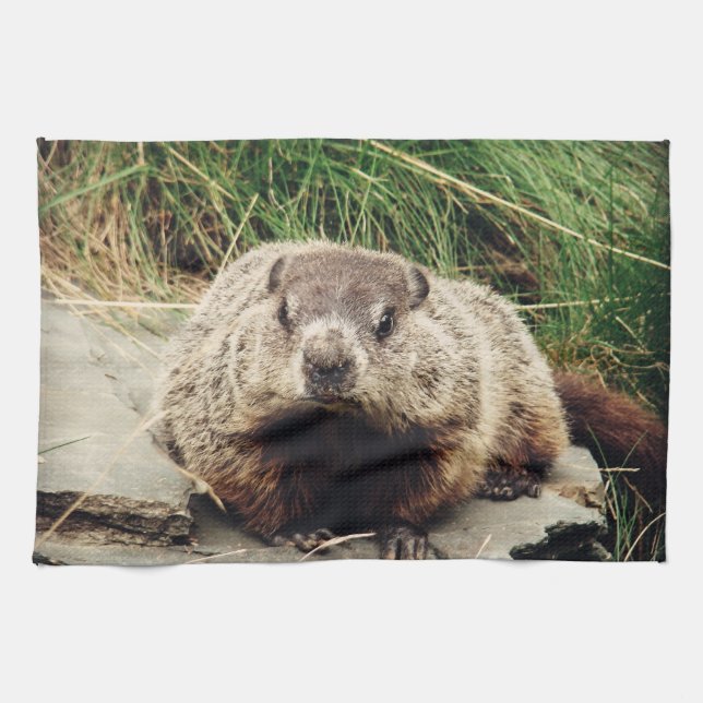 Linge De Cuisine Groundhog (Horizontal)