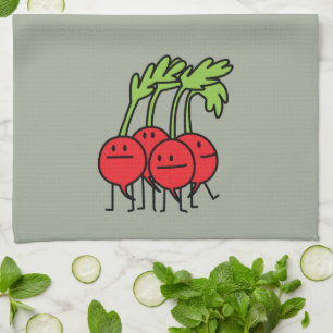 Linge De Cuisine Groupe heureux de radis - radis étant heureux !