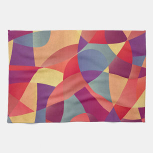 Linge De Cuisine Grunge coloré : Arrière - plan des triangles géomé