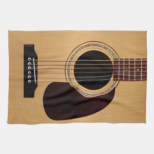 Linge De Cuisine Guitare acoustique supérieure impeccable (Horizontal)