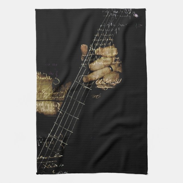 Linge De Cuisine Guitare lyrique inspirée (Vertical)