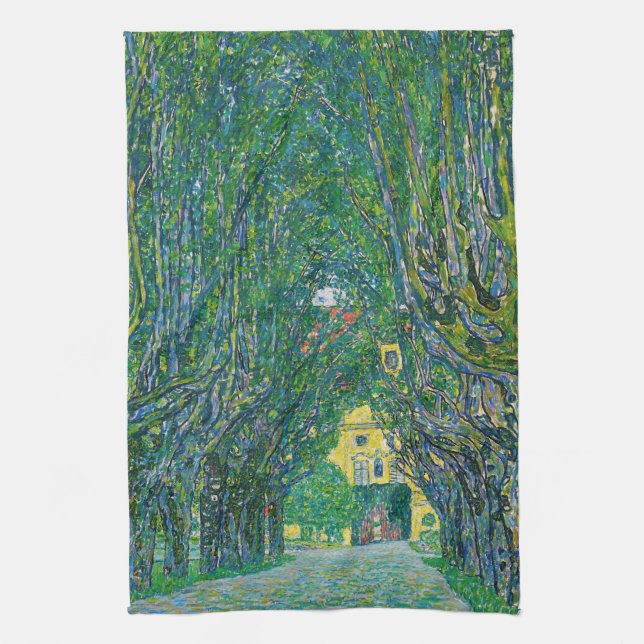 Linge De Cuisine Gustav Klimt - Avenue dans le parc Schloss Kammer (Vertical)