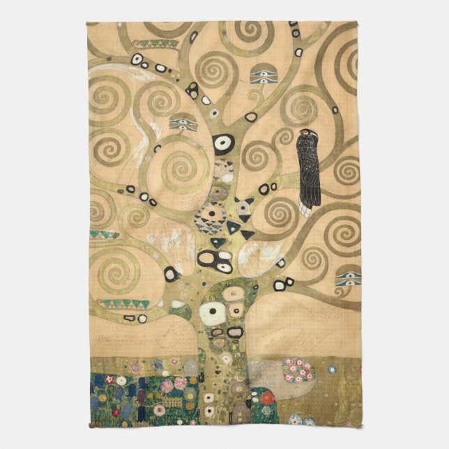 Linge De Cuisine Gustav Klimt - L'Arbre de Vie, La Frieze Stoclet (Vertical)