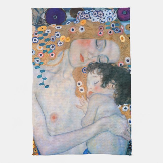 Linge De Cuisine Gustav Klimt - Mère et Enfant (Vertical)