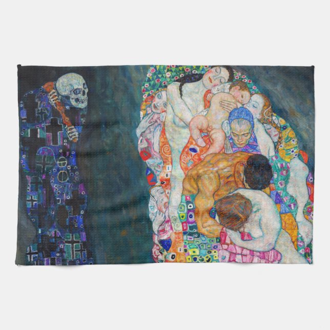 Linge De Cuisine Gustav Klimt - Mort et vie (Horizontal)