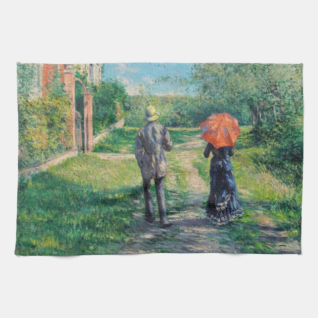 Linge De Cuisine Gustave Caillebotte - Le chemin vers le haut (Horizontal)