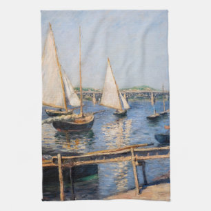 Linge De Cuisine Gustave Caillebotte - Voiliers à Argenteuil