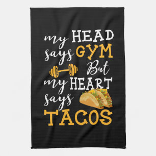 Linge De Cuisine Gymnase contre des tacos - séance d'entraînement