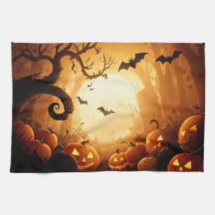 Linge De Cuisine Halloween/chauve-souris/Citrouille/automne