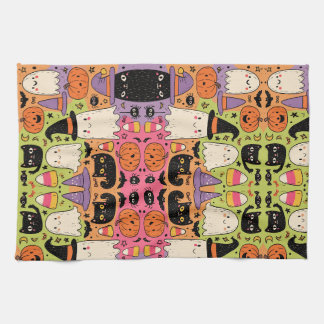 Linge De Cuisine Halloween Fantaisiste - Motif Fantomatique Pastel