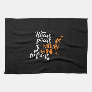 Linge De Cuisine Halloween Hocus Pocus I Need Wine Birthday