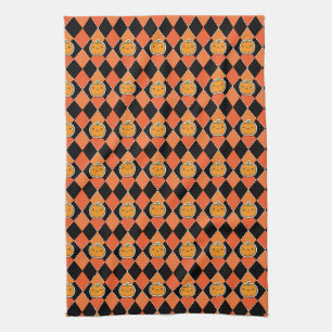 Linge De Cuisine Halloween Kawaii Jack-o-lanterne Jacquard