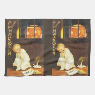 Linge De Cuisine Halloween Palpitant Vintage par Ellen Clapsaddle