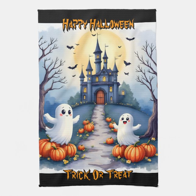 Linge De Cuisine Halloween Spooky Cute Trendy Collection (Vertical)