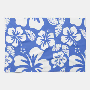 Linge De Cuisine Han Blue Hawaiian Tropical Hibiscus