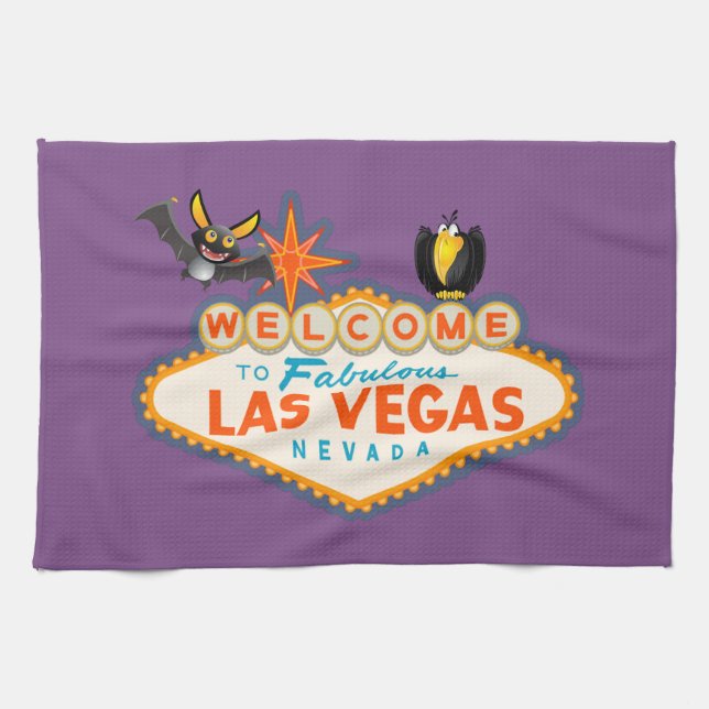Linge De Cuisine Happy Halloween Las Vegas Style (Horizontal)