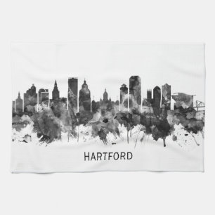 Linge De Cuisine Hartford Connecticut Skyline BW