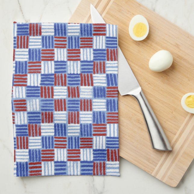Linge De Cuisine Hashtag Patriotique (Quart Plié)