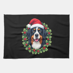 Linge De Cuisine Haut de tank drôle de Noël pour chien de montagne