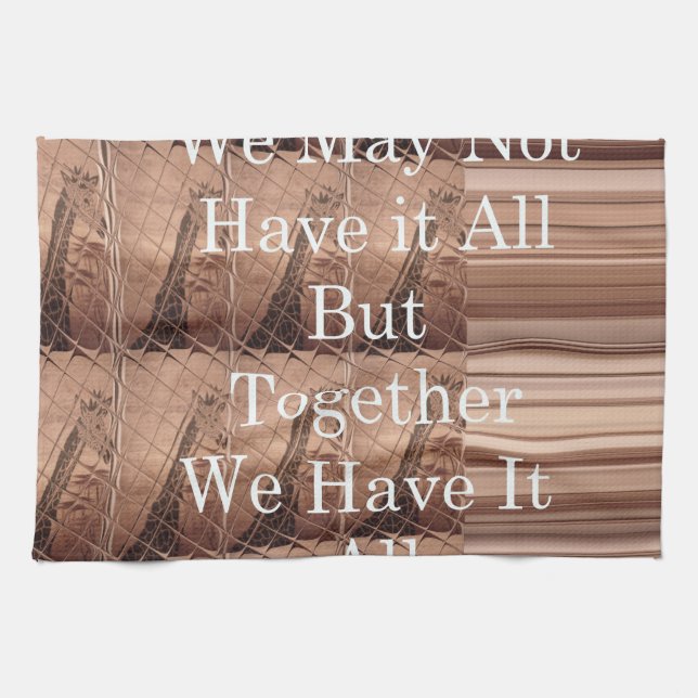 Linge De Cuisine Have it toutes les girafes Safari Hakuna Matata wo (Horizontal)