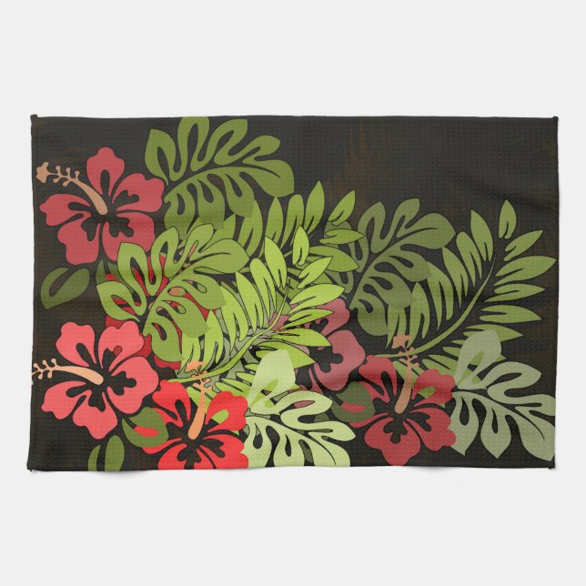 Linge De Cuisine Hawaii Aloha Flower Art Print (Horizontal)