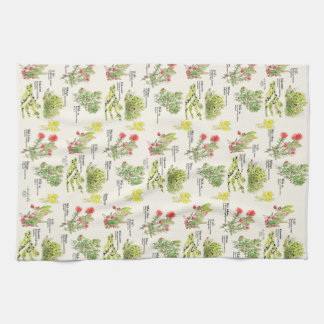 Linge De Cuisine Hawai'i Island Volcano Native Plants Kitchen Towel