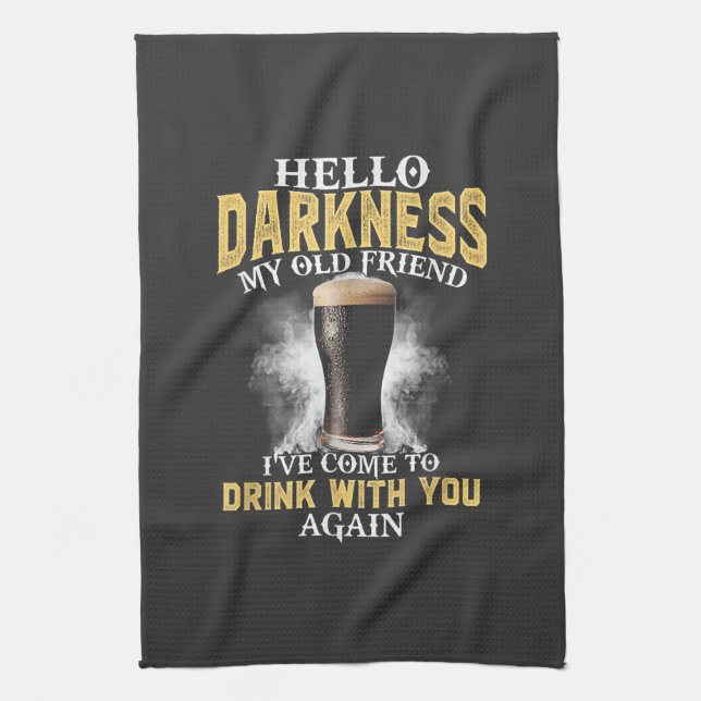 Linge De Cuisine Hello Darkness My Old Friend (Vertical)