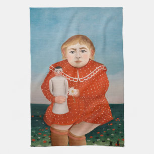 Linge De Cuisine Henri Rousseau - Enfant avec poupée