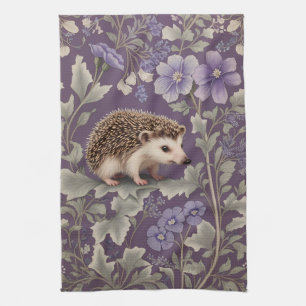 Linge De Cuisine Hérisson violet William Morris Inspiré Floral