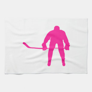 Linge De Cuisine Hockey sur glace rose chaud