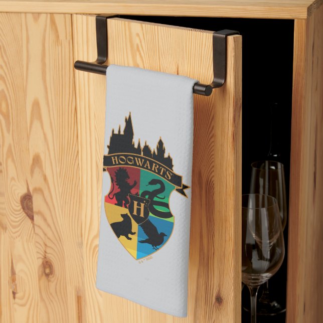 Linge De Cuisine HoGWARTS™ Castle Crest House Insigne de fierté (Pliage en tiers)