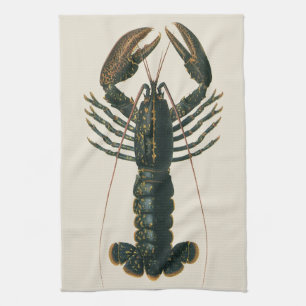Linge De Cuisine Homard vintage, Marine Ocean Life Crustacean