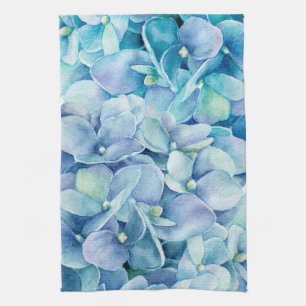 Linge De Cuisine Hortensia bleu