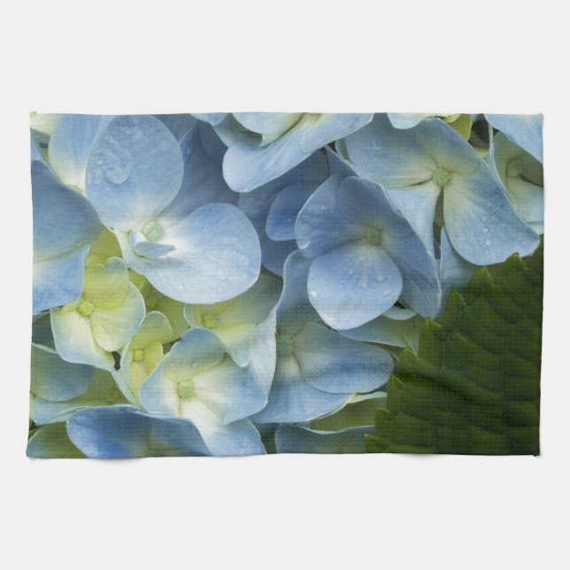 Linge De Cuisine Hortensia bleu (Horizontal)