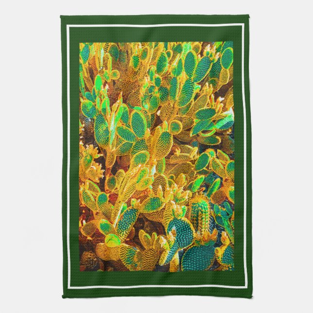 Linge De Cuisine Hot Africa Desert Cactus Plantes Prickly Pear (Vertical)