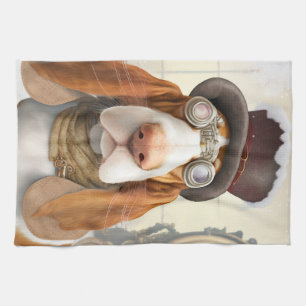 Linge De Cuisine Hound Steampunk Basset