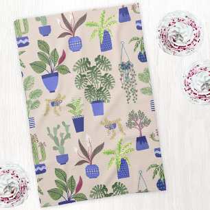 Linge De Cuisine Houseplants Cactus Motif Succulent