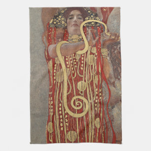 Linge De Cuisine Hygieia par Gustav Klimt, Art Nouveau Vintage