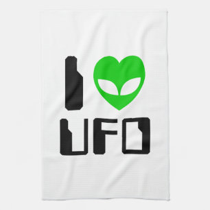 Linge De Cuisine I Alien Heart UFO