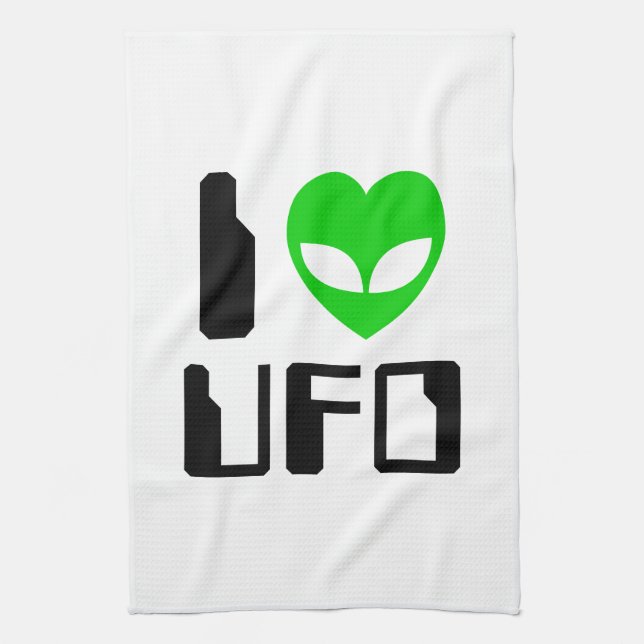 Linge De Cuisine I Alien Heart UFO (Vertical)