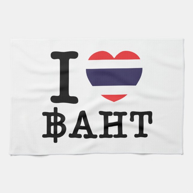 Linge De Cuisine I Heart (Amour) Baht (Horizontal)