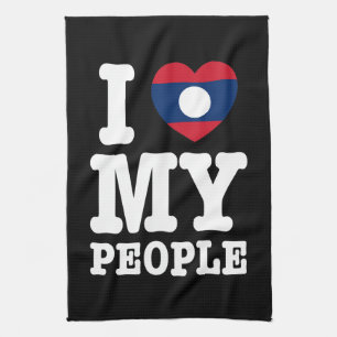 Linge De Cuisine I Heart (Love) My Lao People