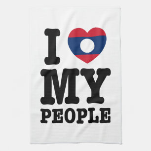 Linge De Cuisine I Heart (Love) My Lao People