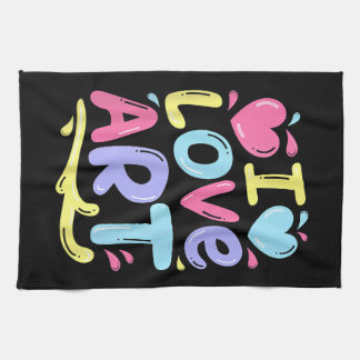 Linge De Cuisine I Love Art, Peintre Artiste Peinture colorée Cadea