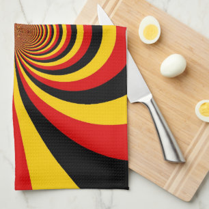 Linge De Cuisine I Love Germany National Flag Colors Art Print